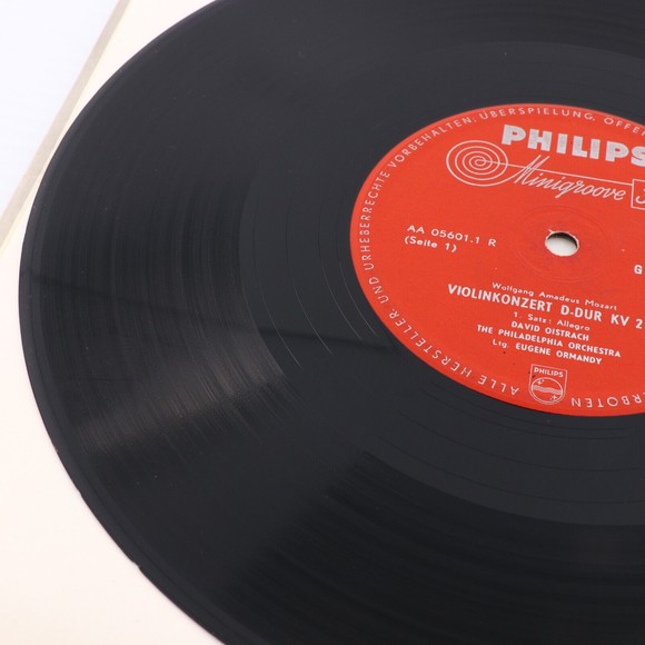 Mozart David Oistrach Oistrakh Violinkonzert D-dur KV 218 Philips 12" LP Record - Picture 9 of 12